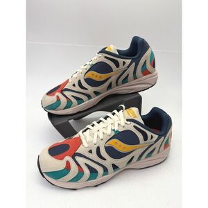 Saucony Grid Azura 2000 Changing Tides Mens White Blue Sneakers S70644-3 Size 13